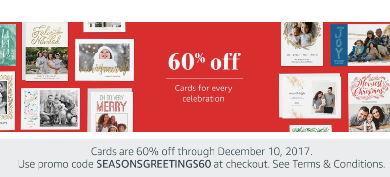 60% off Cards | Amazon | Use code SEASONGREETINGS60